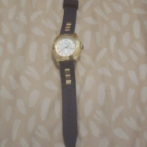 Blue  and gold Tommy Hilfiger watch along with box